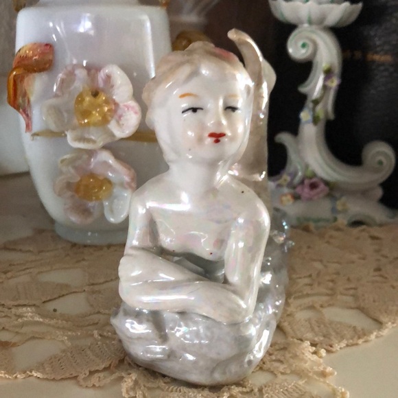 Vintage Lusterware• 1940’s Iridescent Mermaid• Ceramic - Picture 4 of 6